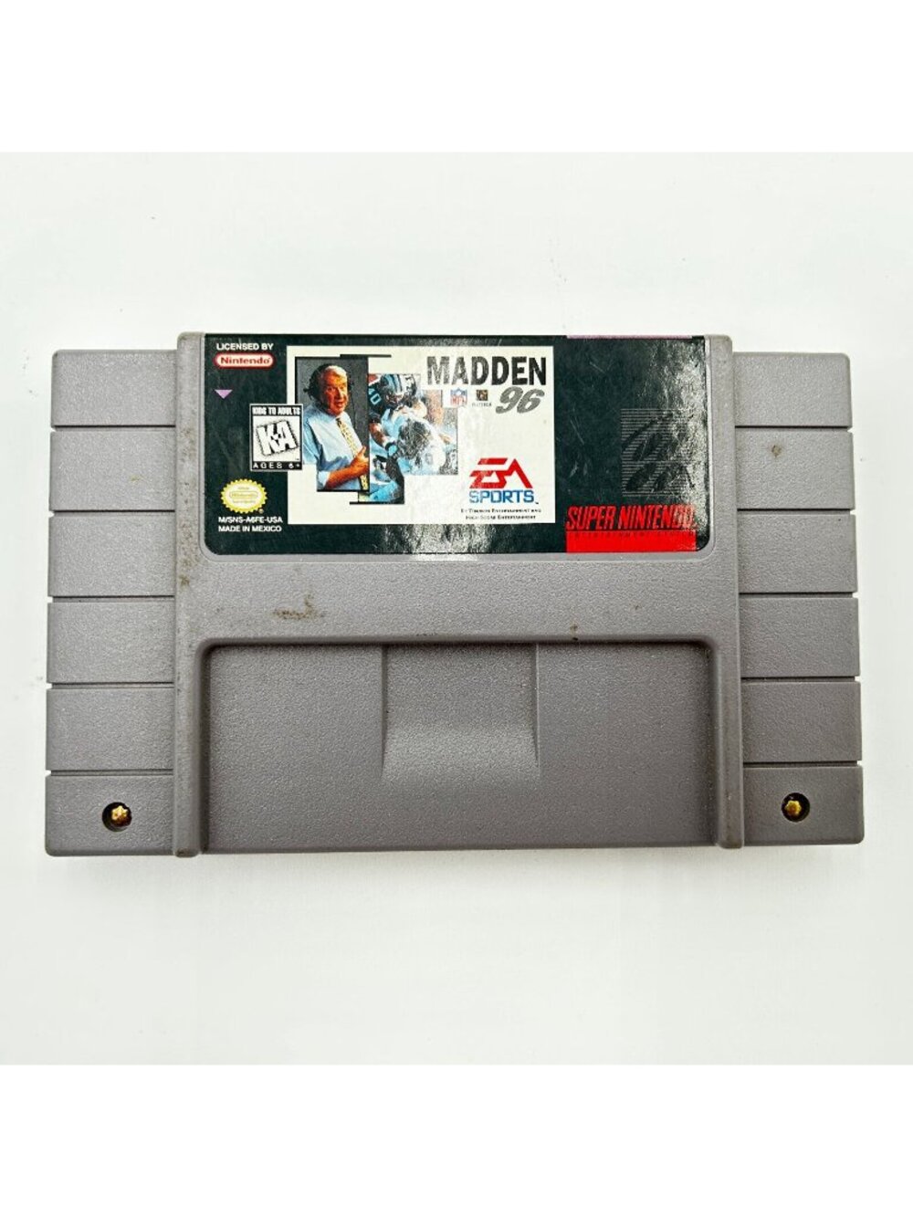 Madden 96 SNES Super Nintendo Entertainment System Game Tested works